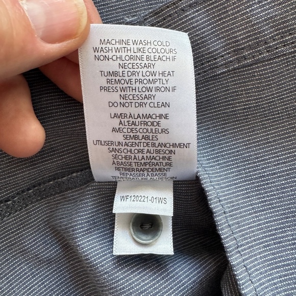 Cloudveil Men's Short Sleeve Button Up Casual Shirt Bluish-Gray Small Summer‎ - Picture 9 of 13